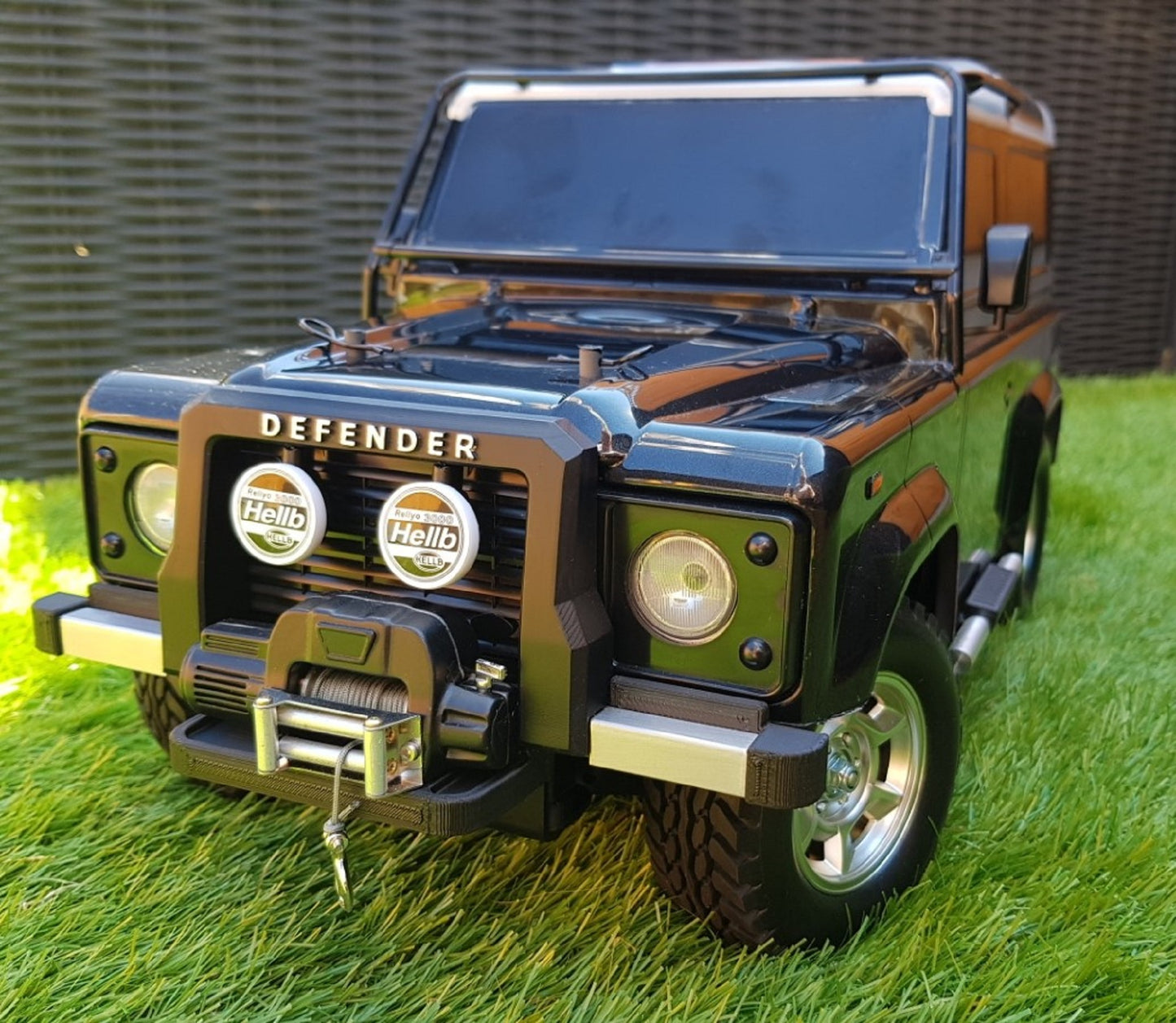 Tamiya CC-01 Defender 90 Front Bumper Winch 9.5 cti.