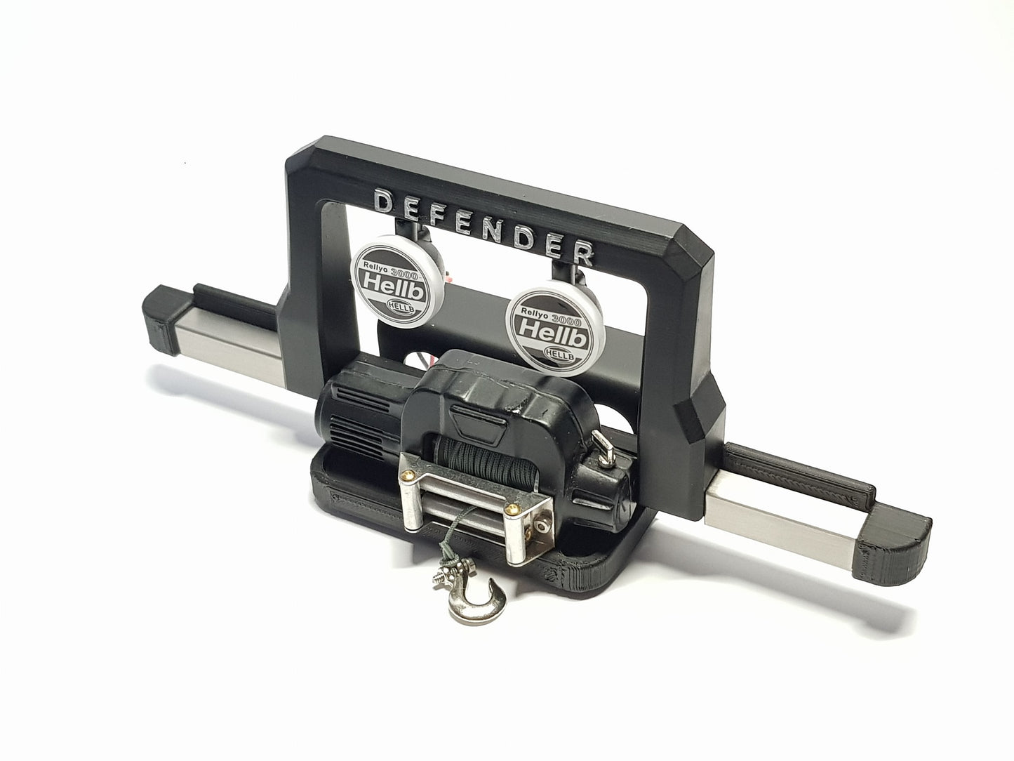 Tamiya CC-02 Defender 90 Front Bumper Winch 9.5 cti.