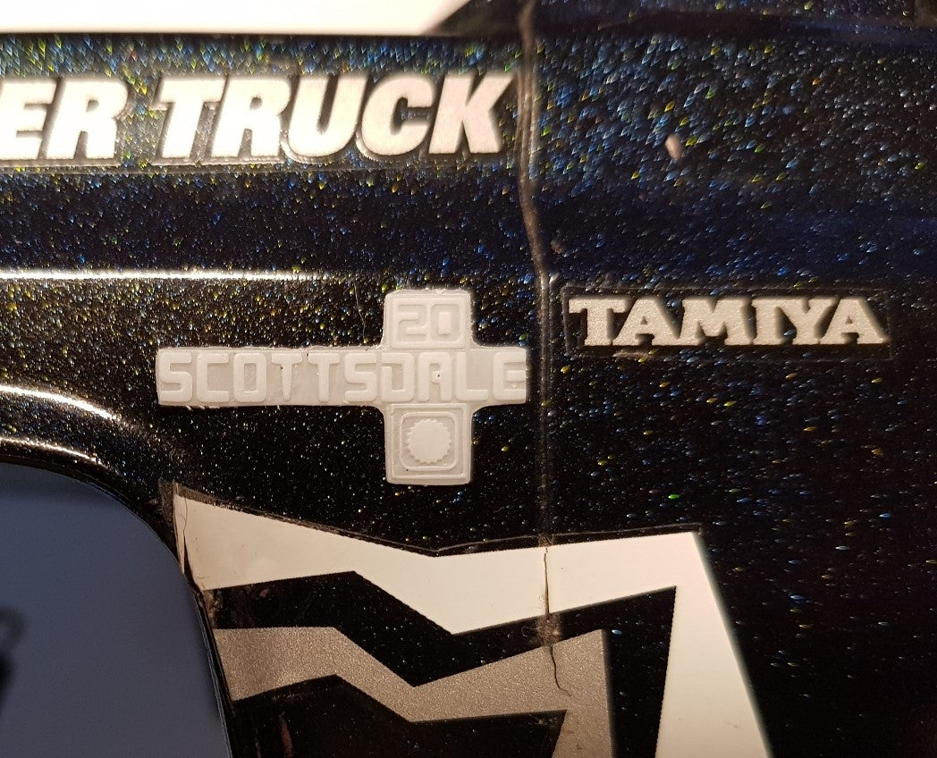 Tamiya Clod Buster Scottsdale 20 Side Logos
