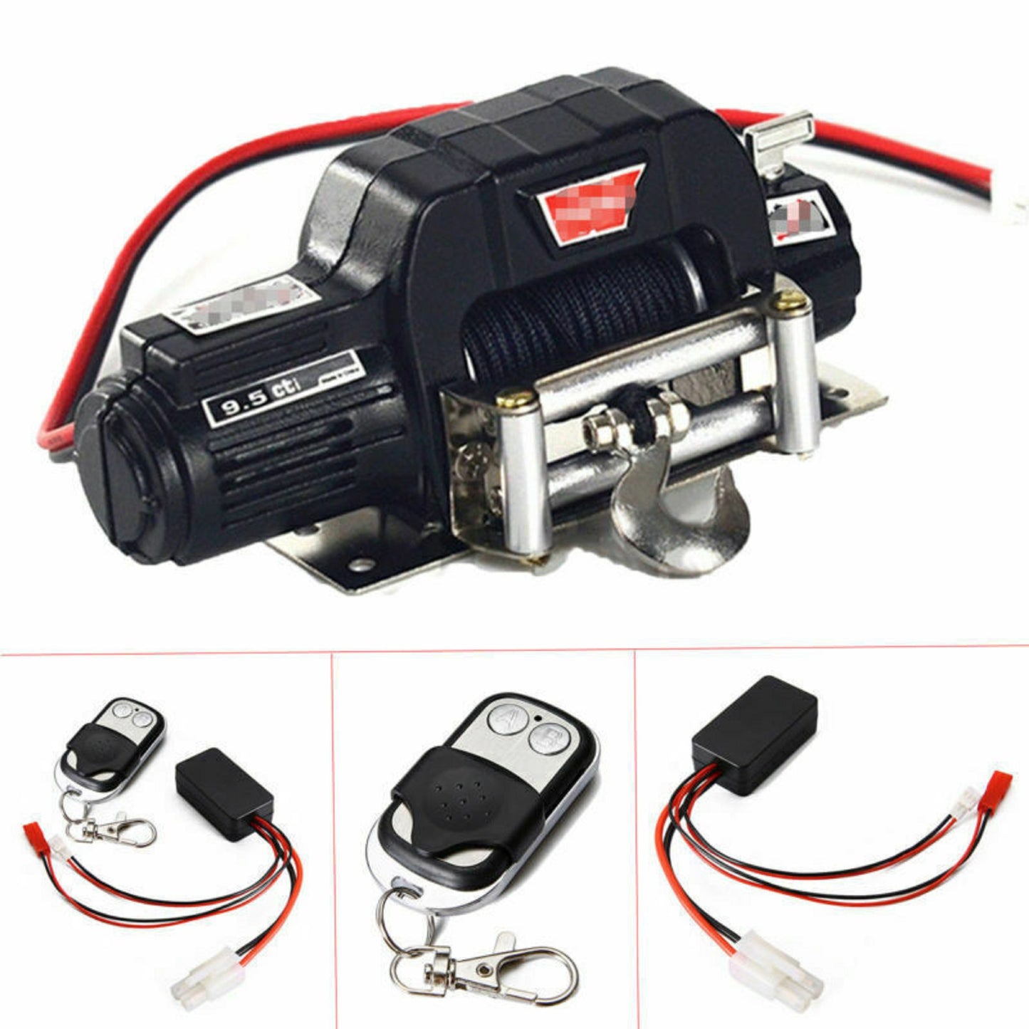 Tamiya CC-02 Defender 90 Front Bumper Winch 9.5 cti.