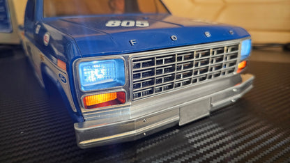 Tamiya Ford Ranger F150 front grill with headlights and indicators