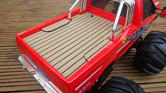 Tamiya Juggernaut Custom Bed Liner Wood Boards.